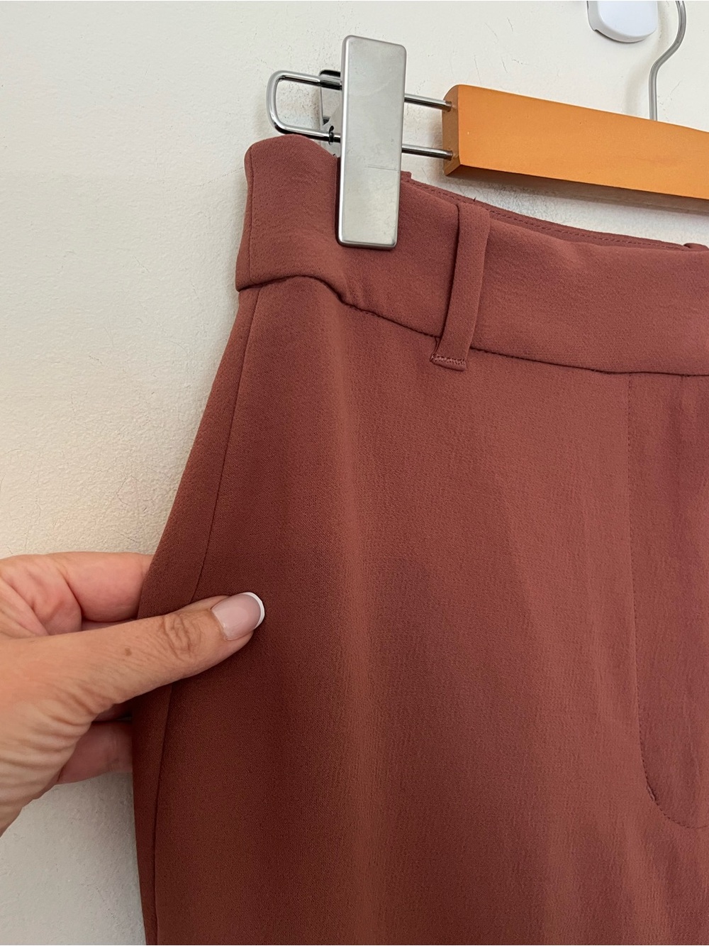 Wilfred Aritzia Cabaret Pant Anise Brown High Rise Flare Size 8 - Picture 6 of 12